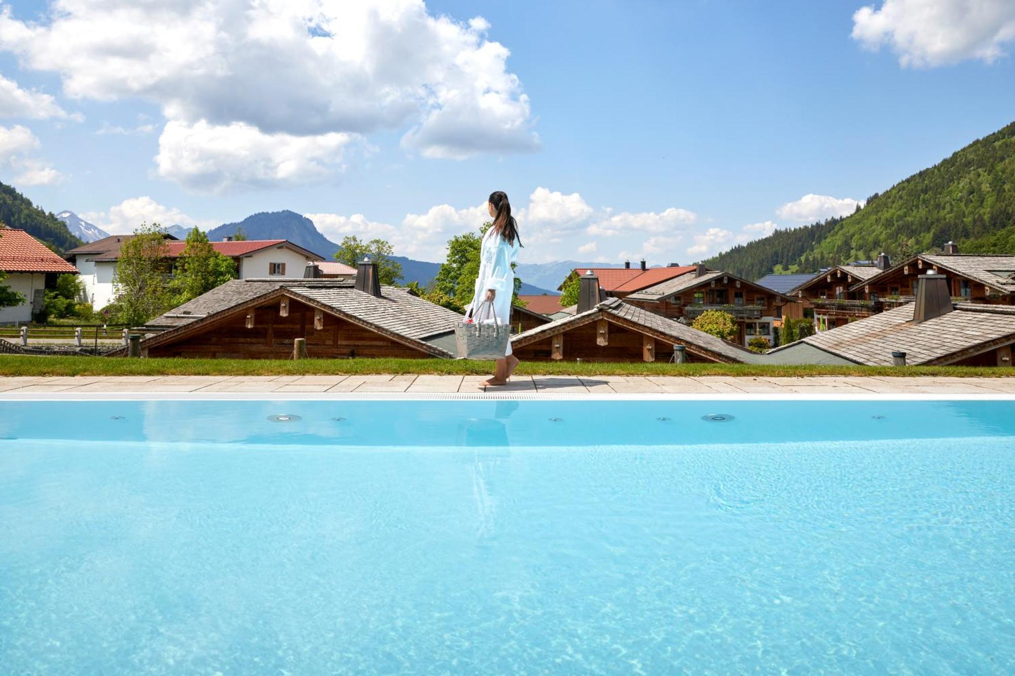 Alpin Lodges - Moderne Appartements Mit Zugang Zu 3000 Qm Spa Panoramahotel Oberjoch Bad Hindelang Esterno foto