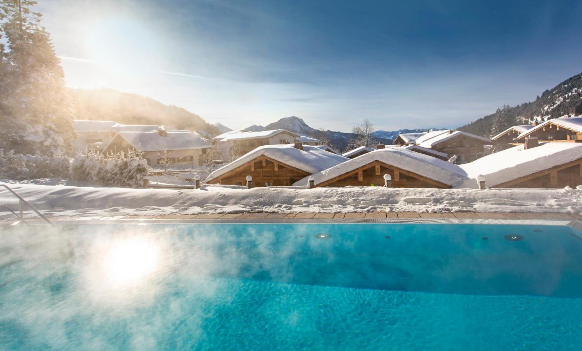 Alpin Lodges - Moderne Appartements Mit Zugang Zu 3000 Qm Spa Panoramahotel Oberjoch Bad Hindelang Esterno foto